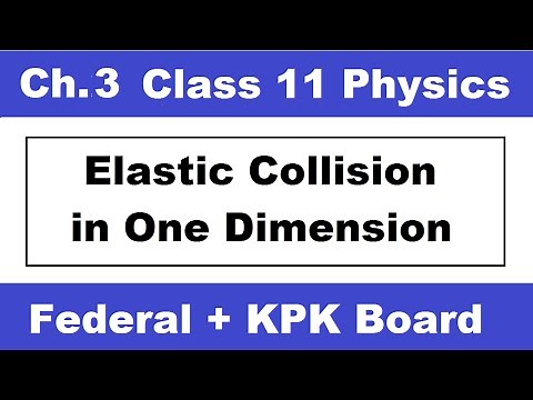 Lecture-5 | Elastic Collision in One Dimension | Ch.3 | 11th Class Physics