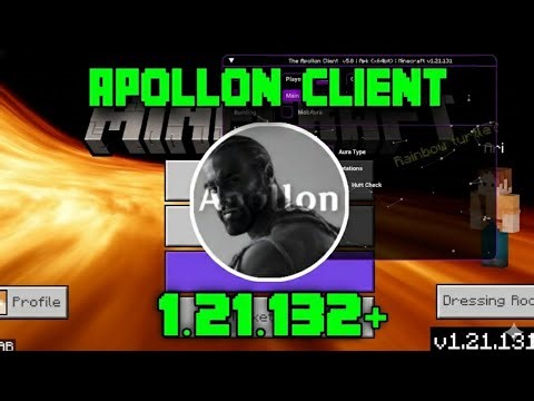 Apollon Client v1.21.131 Showcase! ✨ Best FPS & UI for MCPE 1.21 (32/64bit)