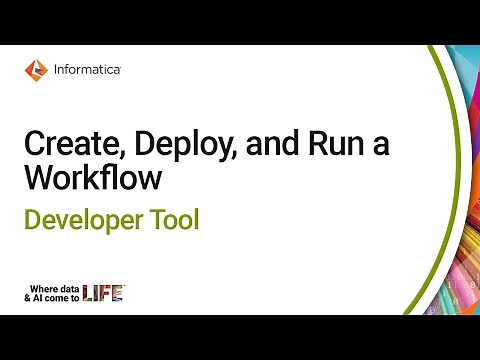 Create, Deploy, and Run a Workflow in the Developer Tool