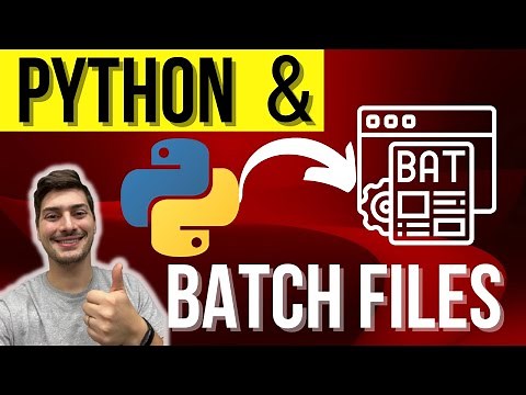 How to Run Python Scripts Automatically From Windows Batch Files!