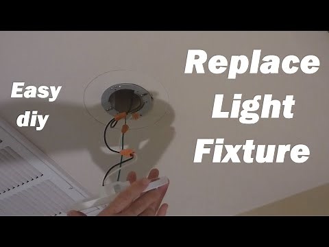 How To Replace / Install a Ceiling Light Fixture - EASY diy