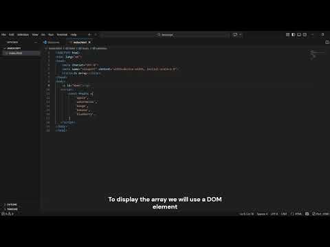 How to create a array in javascript