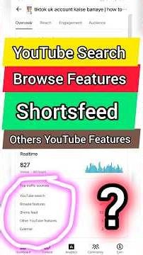 Youtube Traffic Sources Explained | Browse Feature | Suggested Video | YouTube Search