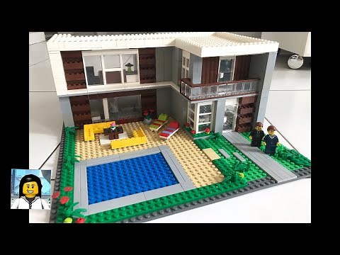 HOW TO BUILD A LEGO MODERN HOUSE - LEGO TUTORIAL