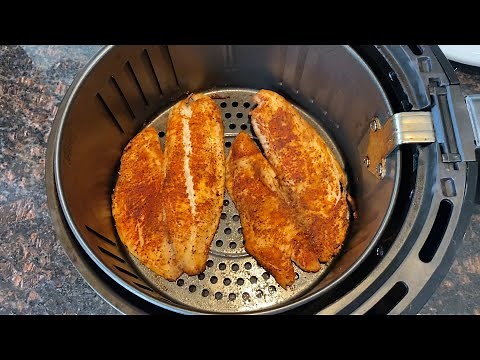 Air Fryer Tilapia Recipe - How To Cook Tilapia Fish In The Air Fryer - Keto No Breading - Perfect!😋👍