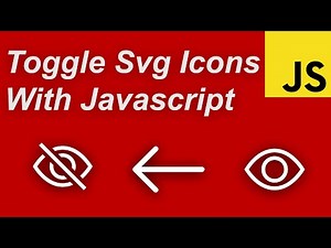 Toggle Svg Icons With Vanilla Javascript | Change Svg Icons