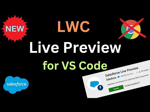 🔴 Salesforce Live Preview for VS Code | Real-Time LWC Preview Demo & Setup | ‪@SalesforceHunt‬