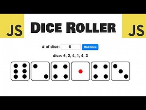 Build this dice roller program with JavaScript 🎲