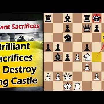 Brilliant sacrifices to destroy king castle | Prokofiev vs Ravel 1924