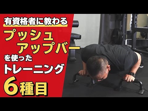6 Upper Body Training Exercises Using Push-Up Bars [Official]