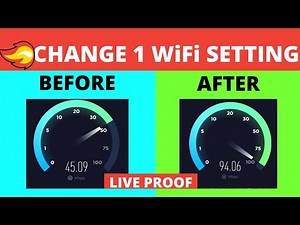 Change 1 WiFi Setting for FASTER Internet SPEED! Broadband Connection Speed Increase Windows 10 2021
