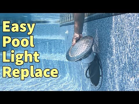 Replace a Swimming Pool light Underwater Video