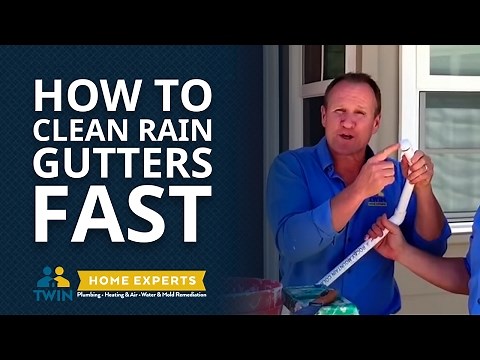How To Clean Rain Gutters Fast! (From The Ground)