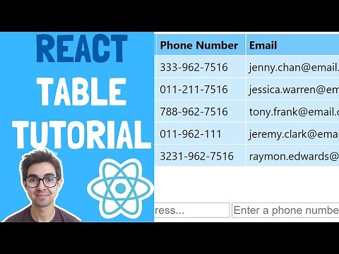 Create a Table in React | Learn how to view, add, delete and edit rows in a table from Scratch