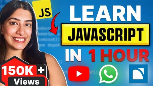 JavaScript for Beginners | Learn JavaScript in one hour! | Anand M Cherian