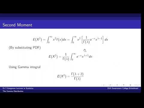 Derivation of Mean and Variance of Gamma Distribution