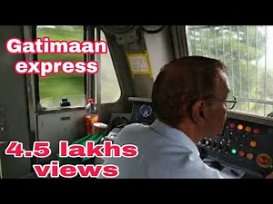 Gatimaan Express IICab view of High Speed train II Skipping station with Honking II RAILWAY TUBE II