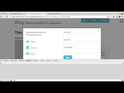 Popup Modal: Part II - Submitting via ajax
