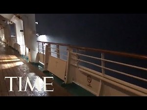 Cruise Ship Battered By Rough Waters Due To Hurricane Michael | TIME