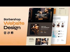 How to Create a Responsive Barbershop Website From Scratch | HTML, CSS & JavaScript