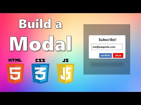 Learn How To Create a Modal With JavaScript and CSS | Project For Beginners | Code Part