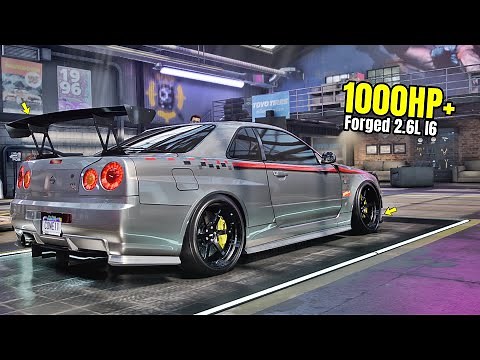 Need for Speed Heat Gameplay - 1000HP+ NISSAN SKYLINE GT-R R34 Customization | Drift Build