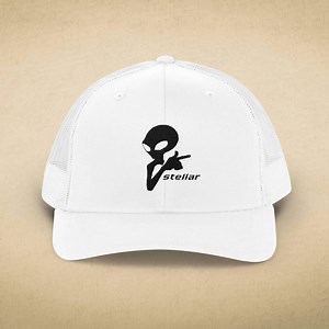 Alien Trucker Hat - UFO Embroidered Snapback Cap, Sci Fi Streetwear Gift for Men - Etsy