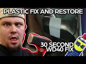 30 second Fix and restore faded plastic with WD-40 on your car