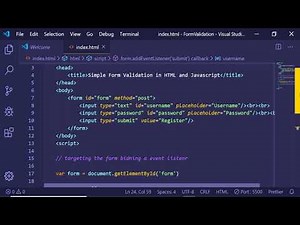Simple Form Validation in Javascript For Beginners | Javascript Form Validation for Beginners