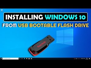 How To Install Windows 10 From USB Flash Drive