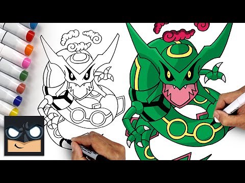 How To Draw RAYQUAZA VMAX | Pokemon