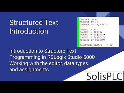 Structured Text PLC Programming | Introduction to ST in RSLogix Studio 5000 Allen Bradley Tutorial