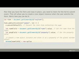 How to Dynamically Create New JavaScript Object Instances from DOM Input Elements