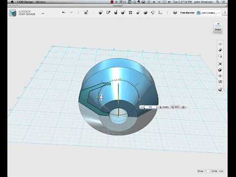 Autodesk 123D - Construct, Revolve