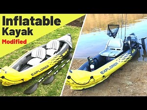 Cheap Inflatable Kayak Modified Into a Legit Fishing Kayak!? How to Make It