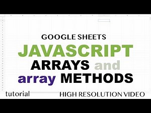 JavaScript 2 Dimensional Arrays, Reading & Writing Array To and From Ranges - Part 2 - Apps Script