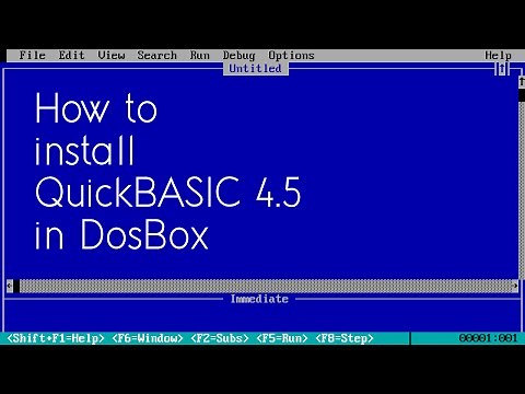 How to install MS QuickBASIC to run in DOSBox