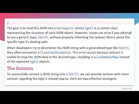 How to Convert a Json String to Set T in Java with Jackson
