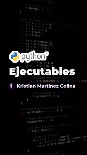 Como crear un ejecutable en python, crea un ejecutable