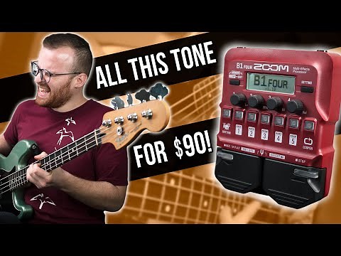 The Ultimate Bass Multi-Effect Pedal For Under $100?! - Zoom B1 Four [Demo]