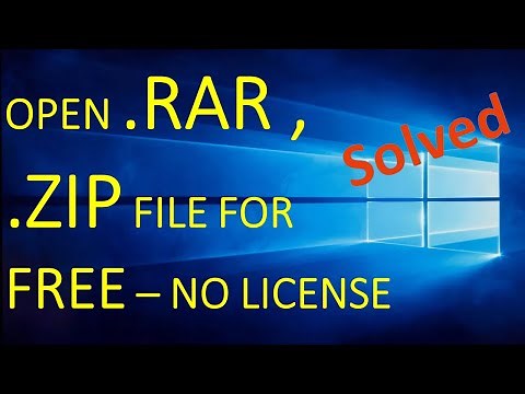 Open .rar Files | How to Open RAR files for Free in Windows 10?, Extract .rar and .zip files Windows
