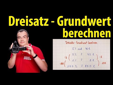 Rule of three - calculating the base value | Lehrerschmidt