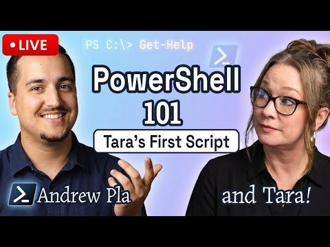 Tara Writes Her First PowerShell Script Live