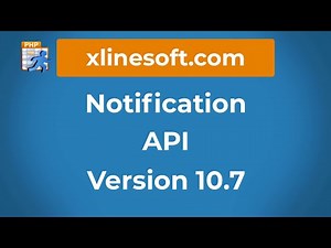 Introduction to the notification API as from version 10.7