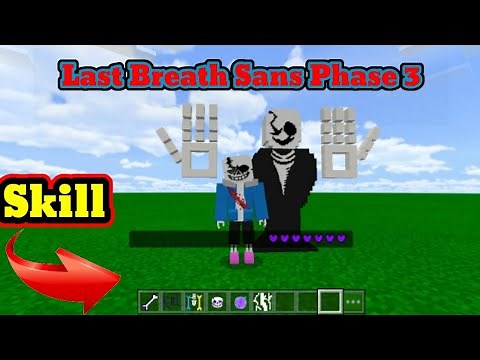 Morph Last Breath Sans Phase 3 in Minecraft PE