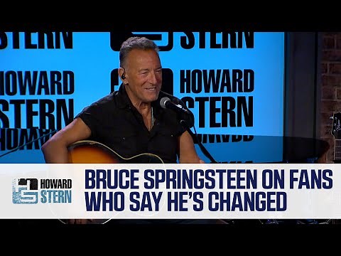 Bruce Springsteen Is Proud of His Evolution