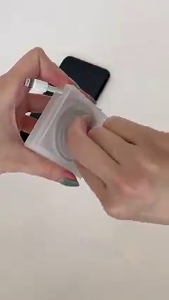 Restocked: the Cable Case. At the heart of many MUJI products is the idea of considerate design for everyday convenience. The Polypropylene Cable Case neatly winds up wires to take on the go and throw in your bag without tangles, while also doubling as a phone stand when needed. Available in limited quantities in stores and online. #MUJI #MUJIUSA | MUJI USA