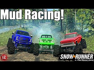 SnowRunner: This New Map Has MUD DRAG RACING!! (ON CONSOLE!)