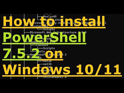 How to install powershell 7.5.2 on Windows 11