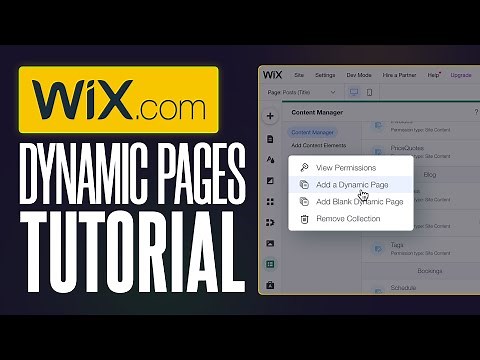 Wix Dynamic Pages Tutorial For Beginners (2026)